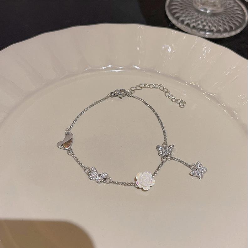 Wholesale titanium steel female niche all-match light luxury high-end lovers bracelet